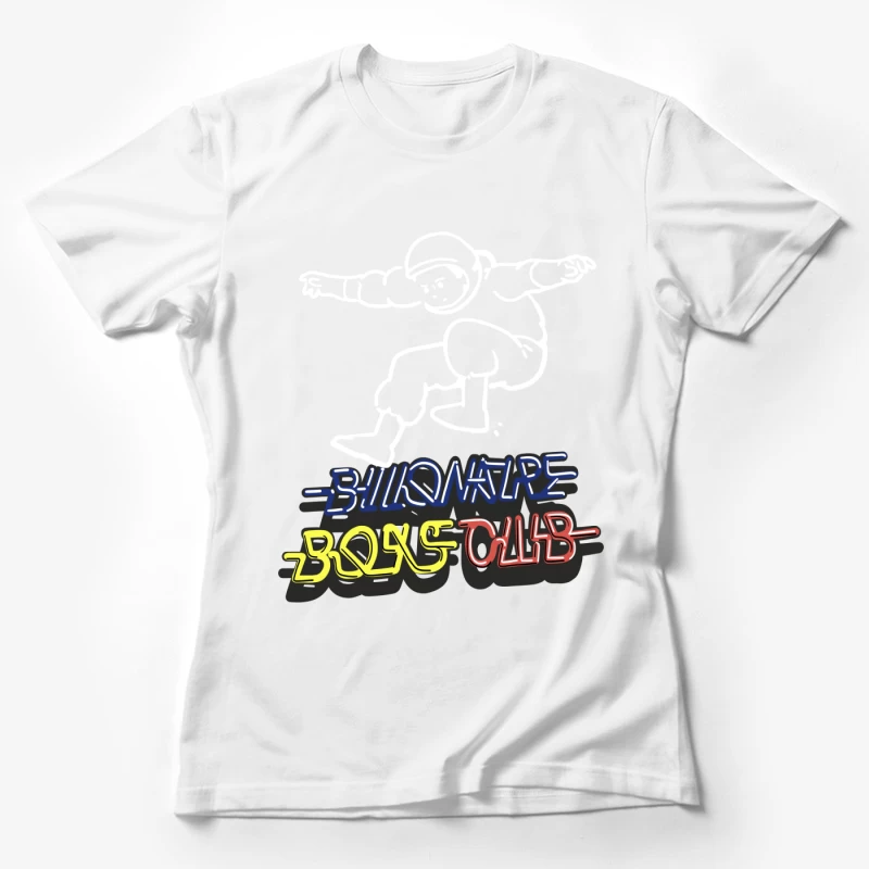 Astronauten-Springer mit lebhaftem Schriftzug Damen T-Shirt