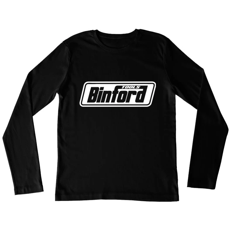 Binford Tools Black and White Company Logo Female Long Sleeve T-Shirt