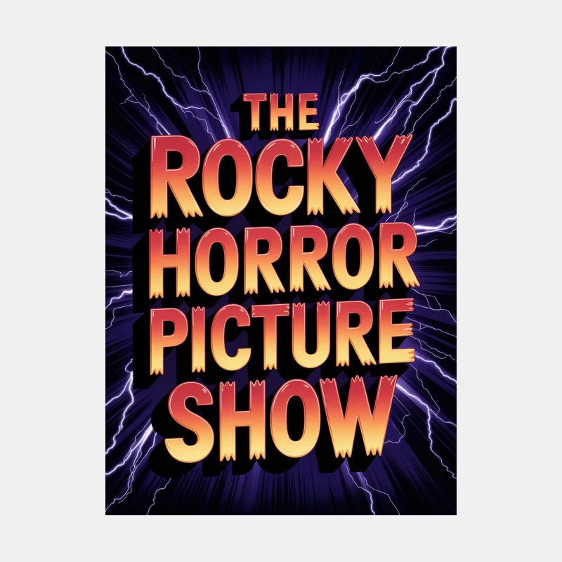 Electrifying Poster of Cult Classic Musical: The Rocky Horror Picture Show Male Tank Top