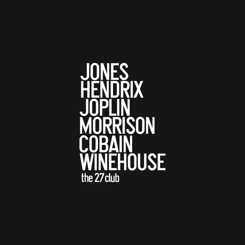 Jones Hendrix Morrison Joplin Cobain.. Desk Mat