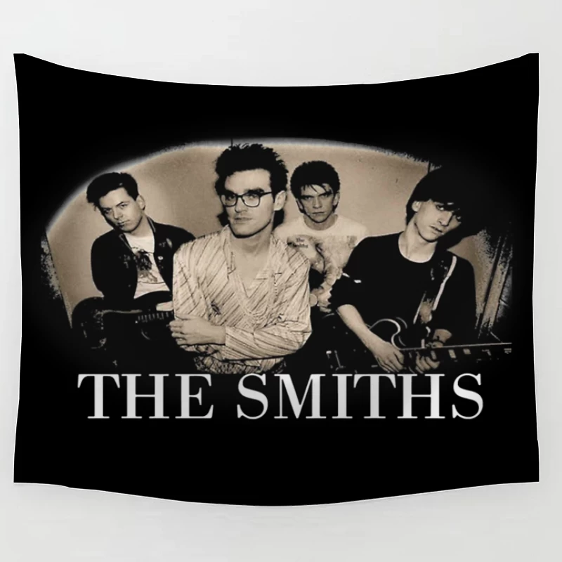 The Smiths - Iconic 1980s Alternative Rock Band Portrait Tapestry