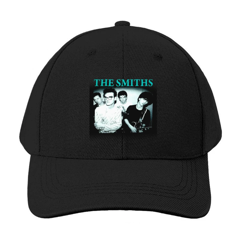 Iconic Black and White Portrait of The Smiths Alternative Rock Band Baseball Cap