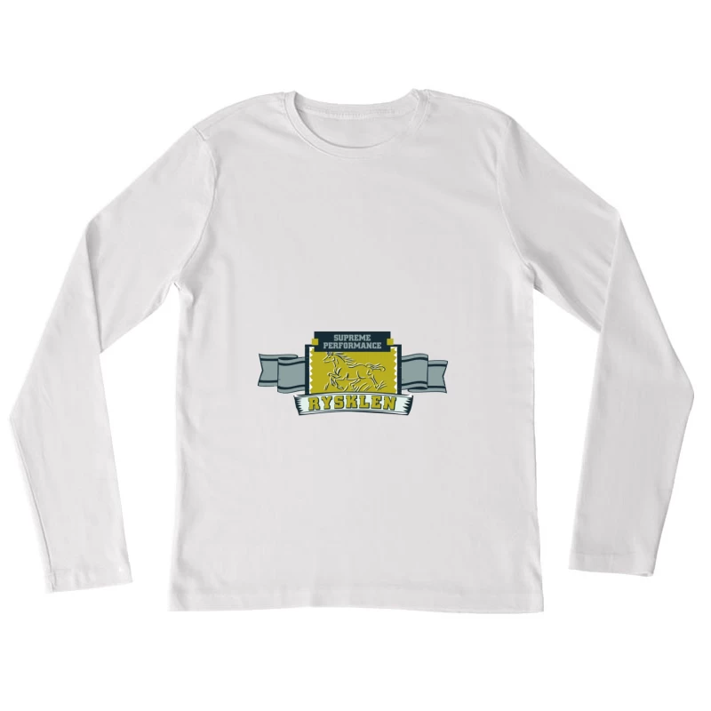 Logo équestre de performance suprême Femme Manches Longues T-Shirt