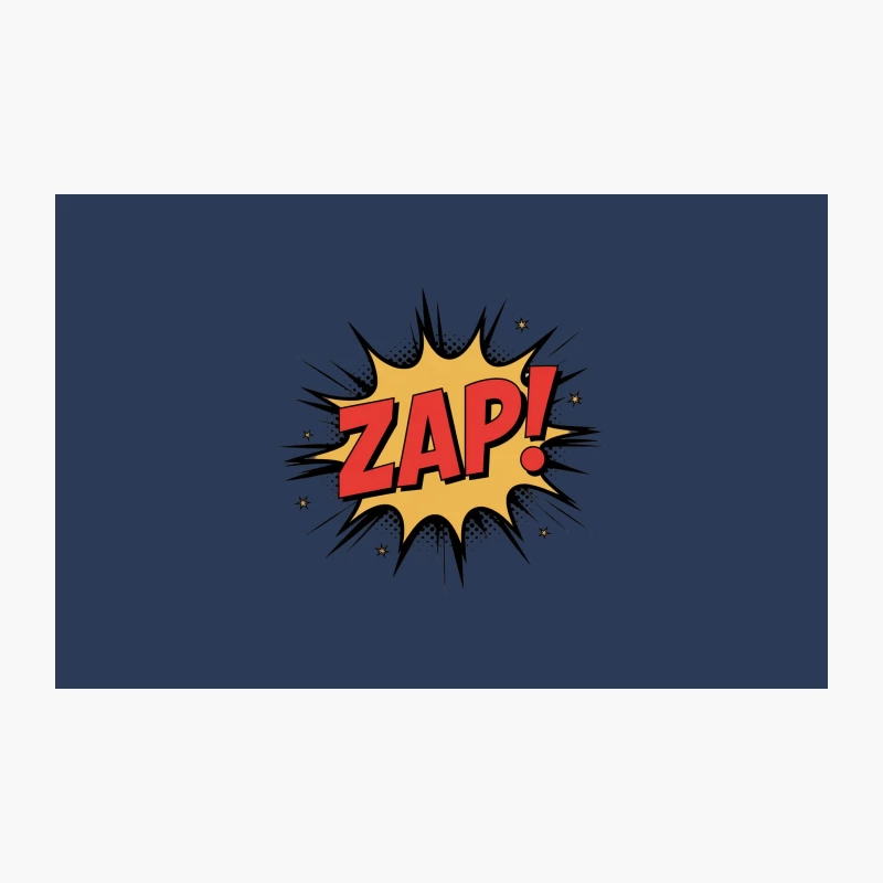 Retro Comic Pop Art Zap Explosion Text Effect Travel Mug