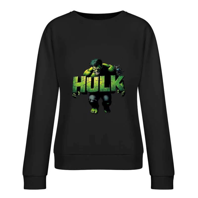 Hulk Comic Art Female Pullover Sweatshirt