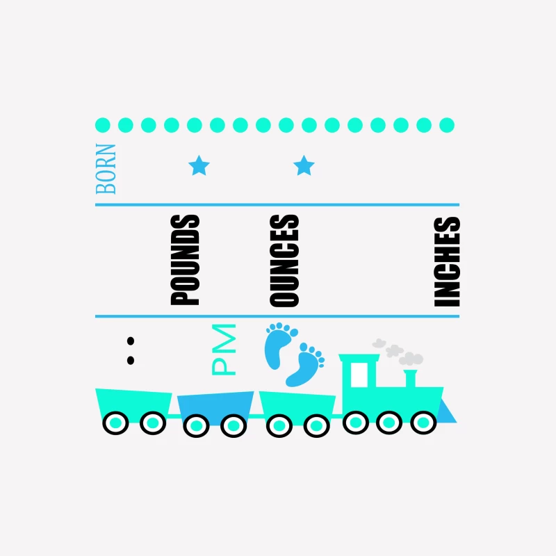 Motif de train et empreintes de pieds Femme T-Shirt