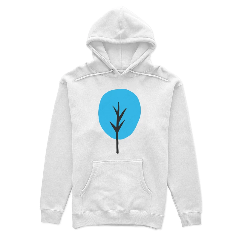 Arbre abstrait bleu Femme Sweat à capuche