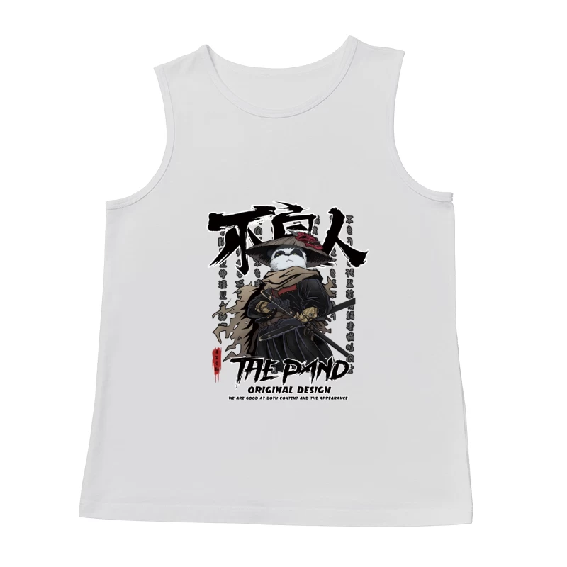 Panda Samurai Illustration Herren Tanktops