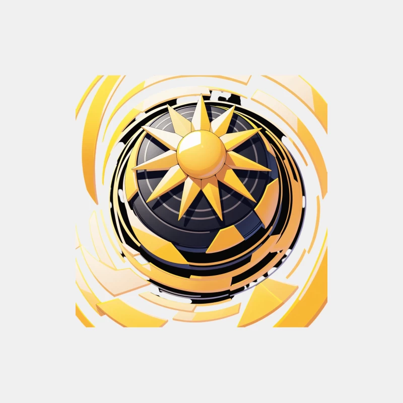 Stylized Sun Icon Design Male Tank Top