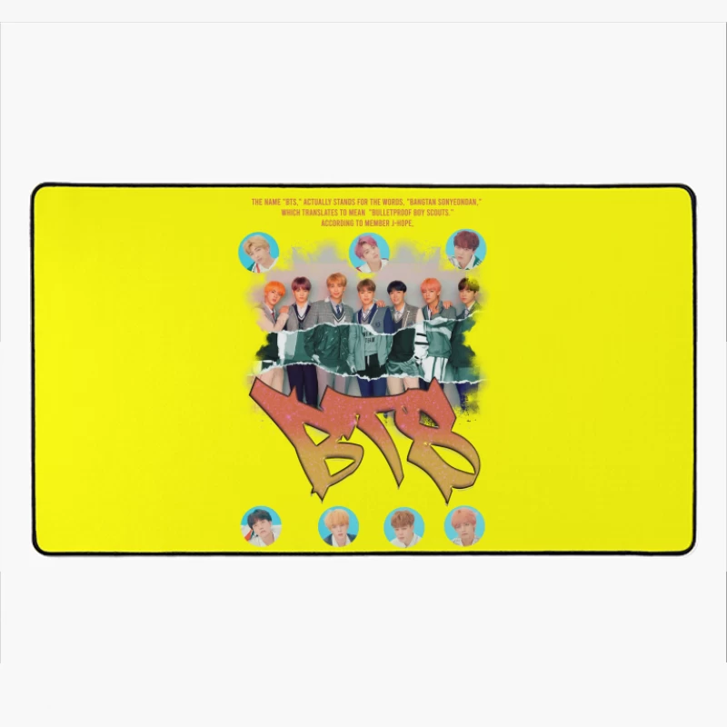 BTS: The Iconic K-Pop Boy Band Desk Mat