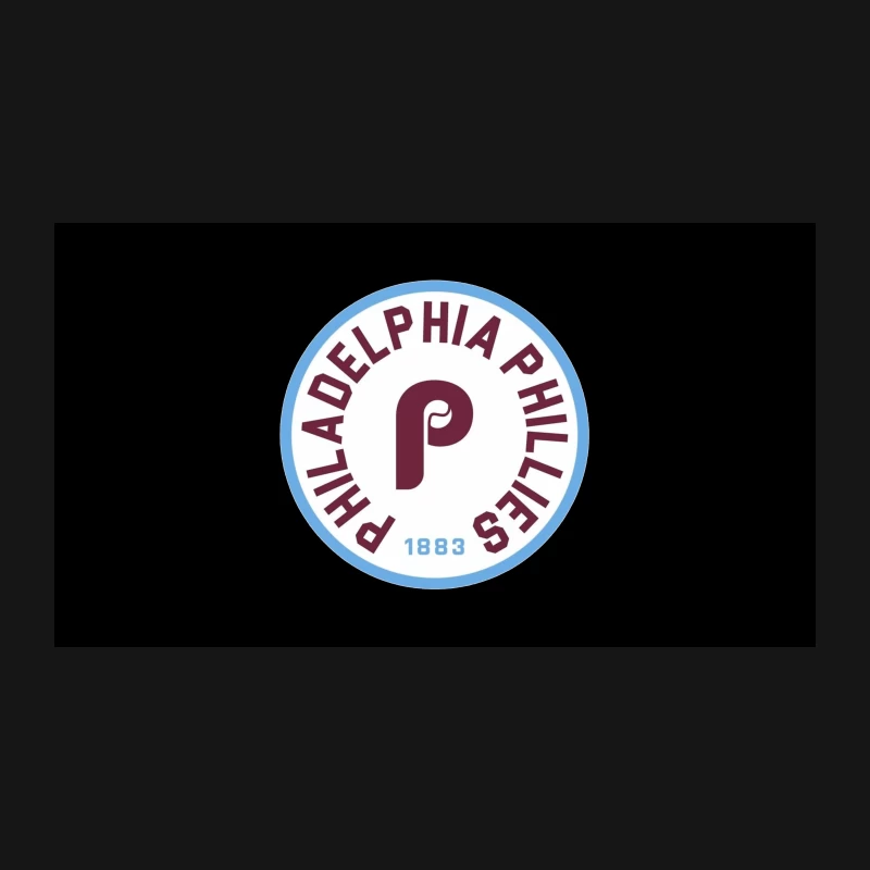 Philadelphia Phillies: Historic MLB Team Logo with Circular Design Desk Mat