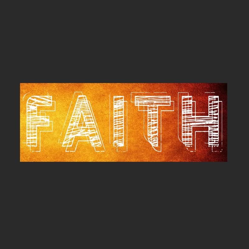 Inspirational Typography of Faith Baseball Cap