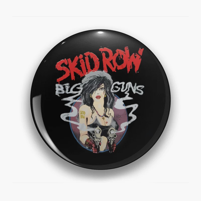 Skid Row Big Guns Vintage Rock Band Artwork Pin