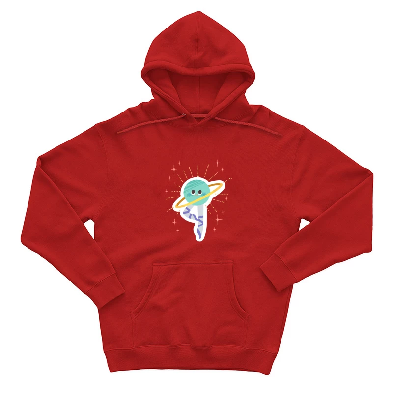 Niedlicher Saturn im Ballett Herren Pullover Hoodie