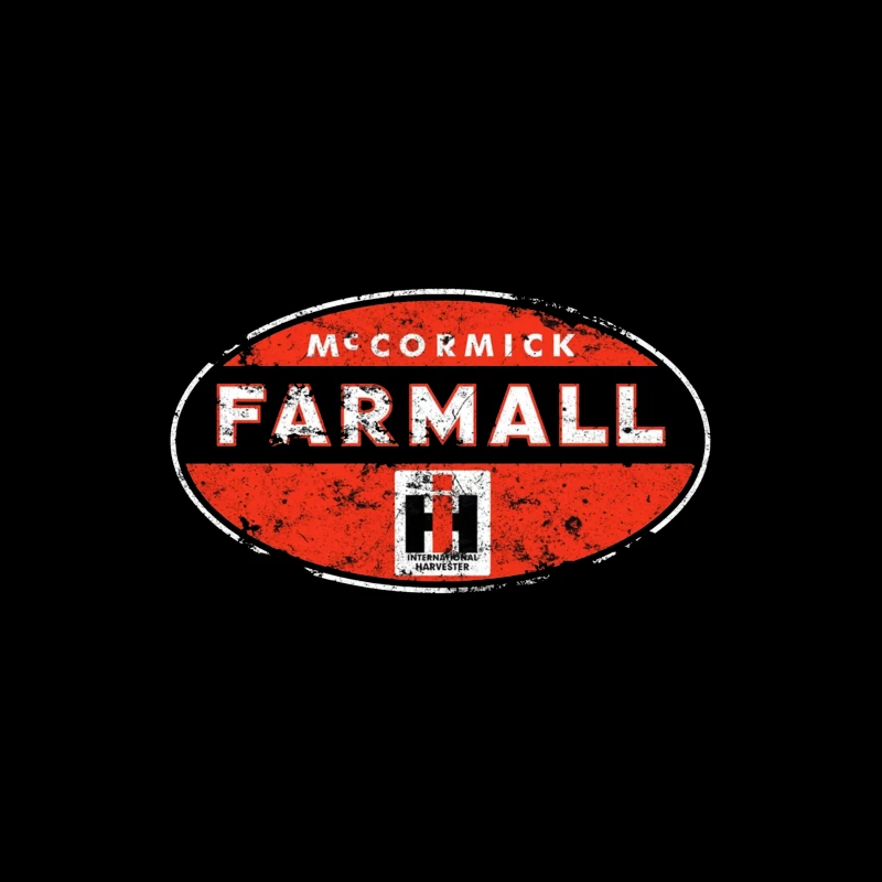 Vintage McCormick Farmall International Harvester Logo Desk Mat