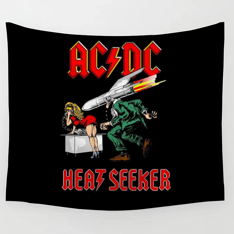 Retro Rock - AC/DC HEATSEEKER Tapestry