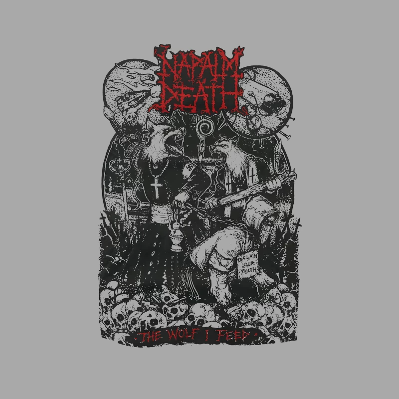 Napalm Death The Wolf I Feed Female Pullover Hoodie