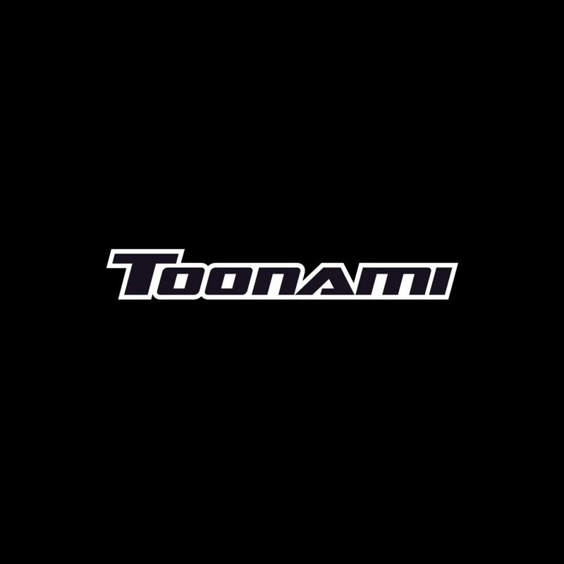 Toonami Black Text Logo - Cartoon Network's Anime Programming Block Tapestry