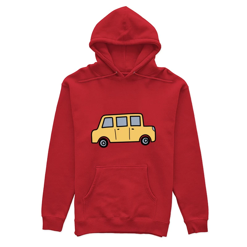 Voiture jaune dessinée à la main Femme Sweat à capuche