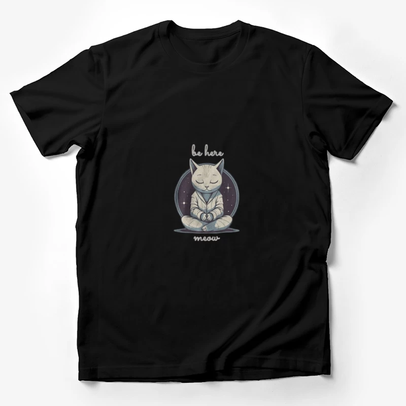 Chat en Méditation dans l'Espace Homme T-Shirt