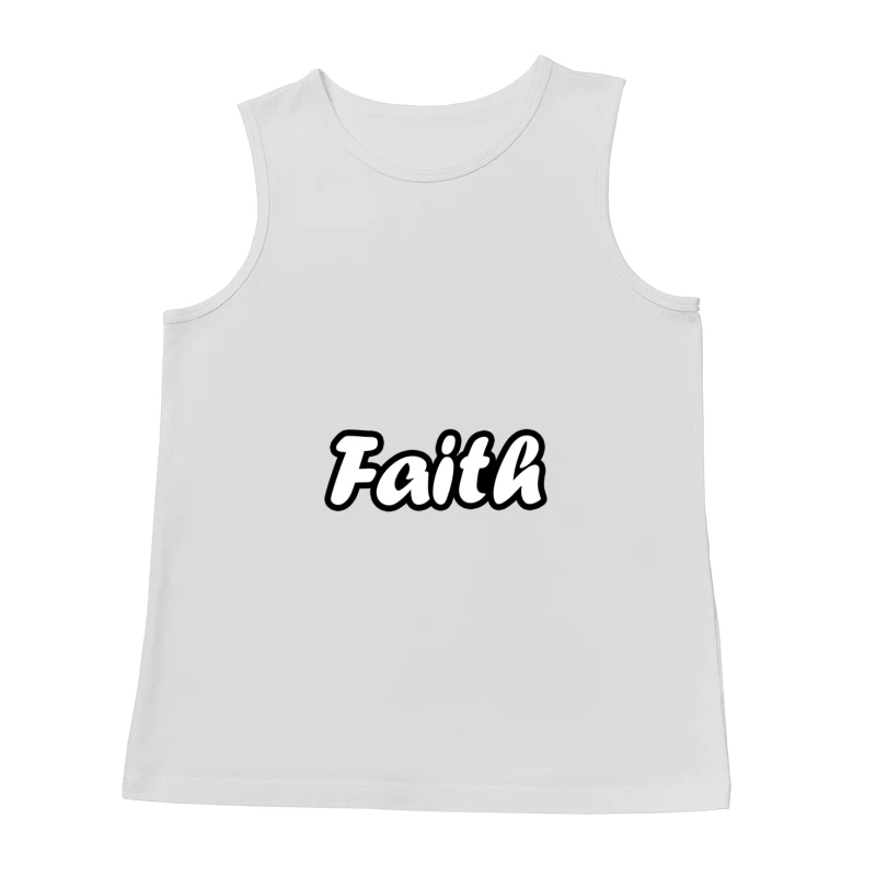 Word Art: Faith Male Tank Top