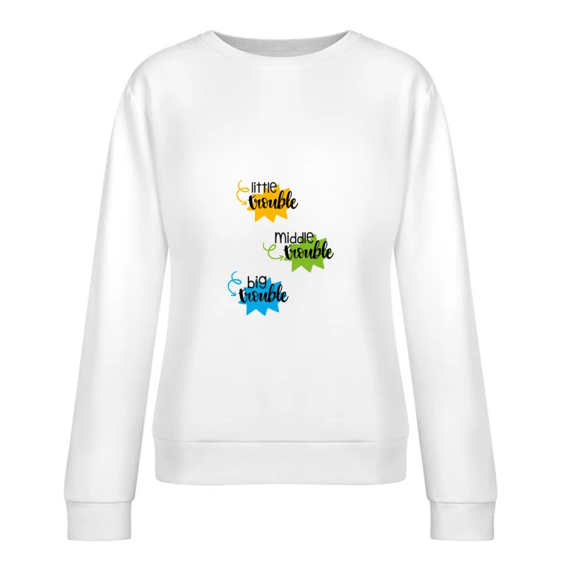 Design charmant avec des étoiles et des mots Femme Sweat-shirt à enfiler