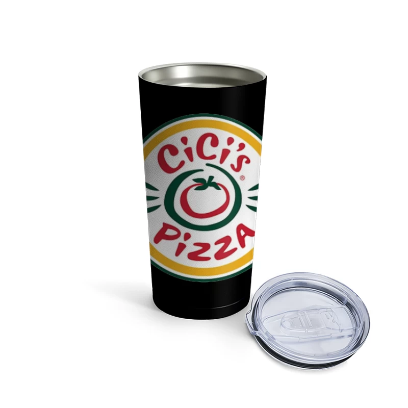 CiCi's Pizza Restaurant Chain Logo with Tomato Symbol Travel Mug