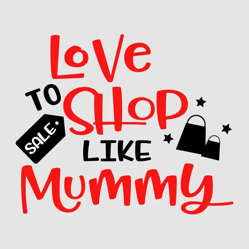 Aimer faire du shopping comme maman Femme Sweat à capuche