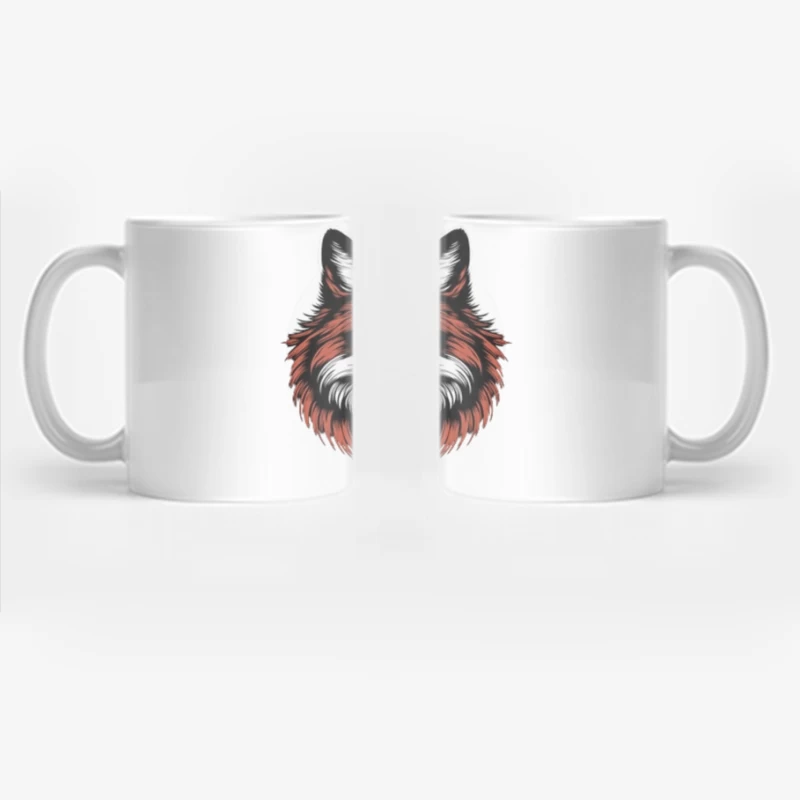 editable Dark Majestic Fox Coffee Mug