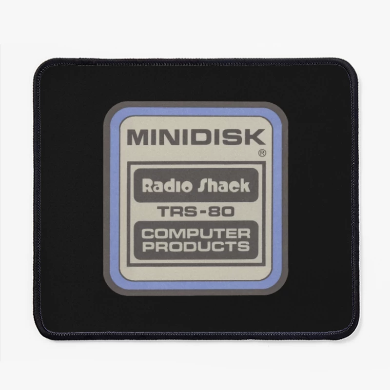 Vintage Radio Shack TRS-80 Minidisk Computer Products Label Mouse Pad