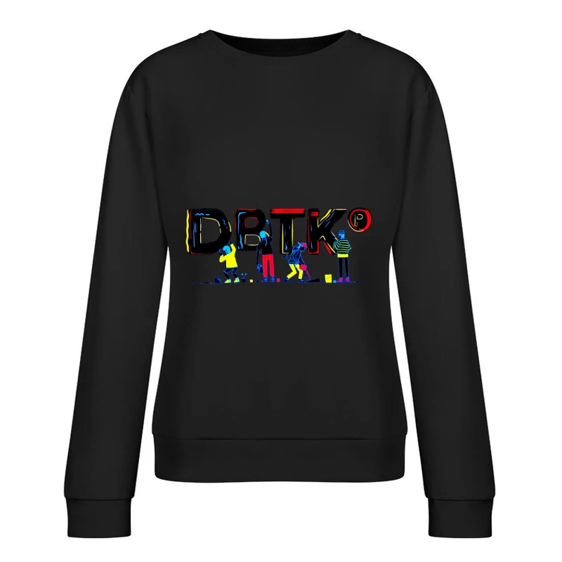 Creative Street Art Representation Female Pullover Sweatshirt
