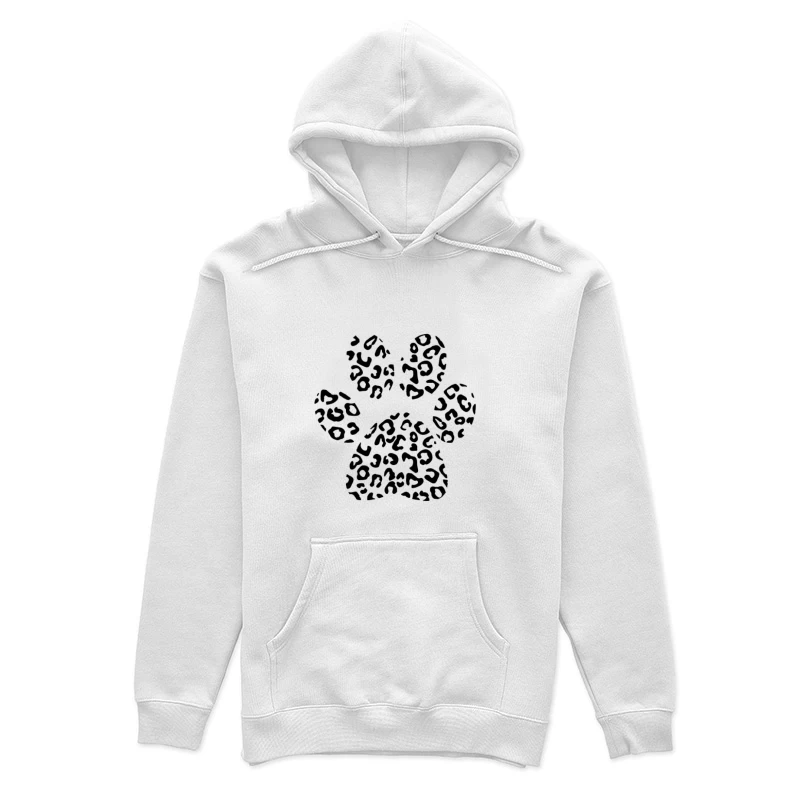 Empreinte de patte à motif léopard Femme Sweat à capuche