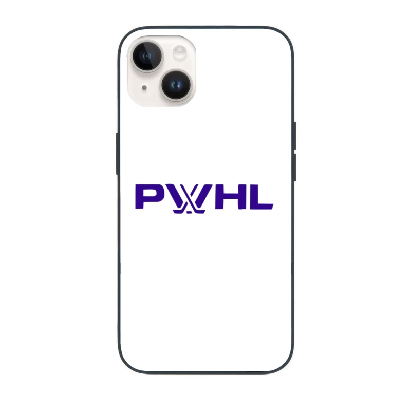 PWHL (Premier Women's Hockey League) Logo in Purple iPhone Case