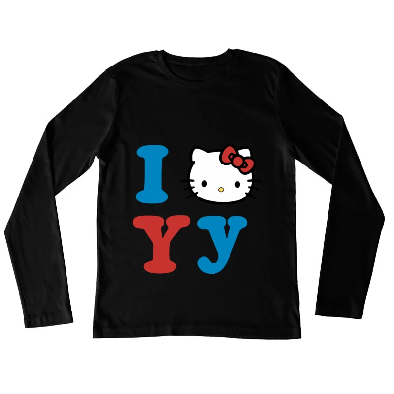 Liebe für Hello Kitty Damen Langarm T-Shirt