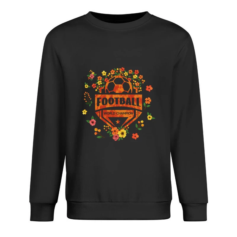 Fußball-Weltmeister mit Blumenmuster Herren Pullover Sweatshirt