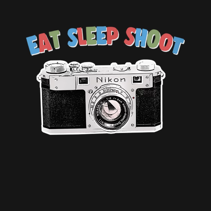 Eat Sleep Shoot  Camera Geek Gift Design Mouse Pad