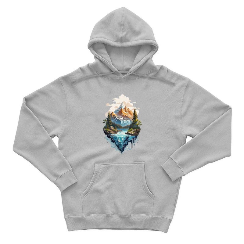 Majestic Mountain Landscape Male Pullover Hoodie