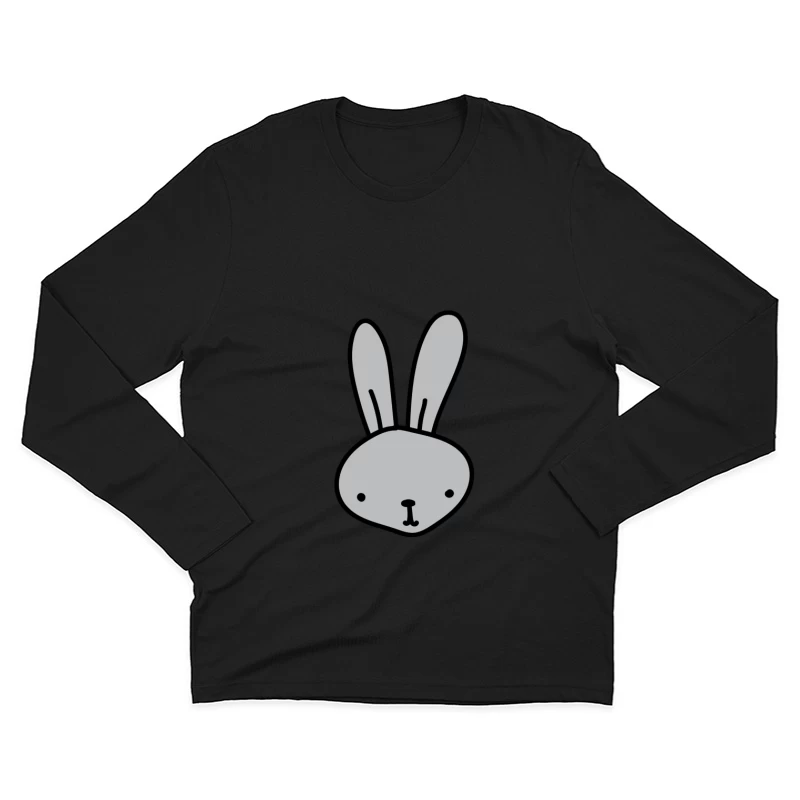 Illustration d'un lapin mignon Homme Manches Longues T-Shirt