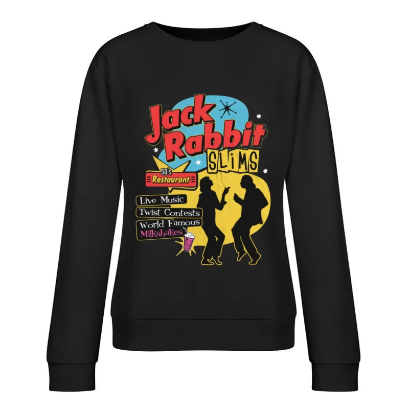 Jack Rabbit Slims Diner 3 Female Pullover Sweatshirt