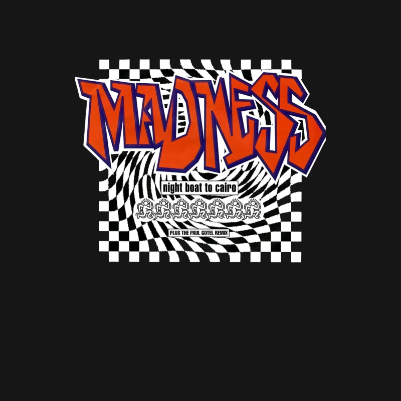 Madness - Night Boat to Cairo Album Cover with Checkerboard Design Female Long Sleeve T-Shirt