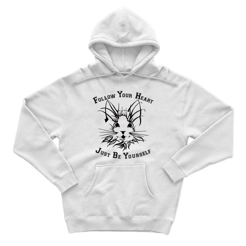Folge deinem Herzen, sei du selbst - Katzenkunst Herren Pullover Hoodie