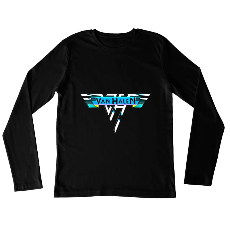 Van Halen Classic Band Logo in Retro 80s Style Female Long Sleeve T-Shirt