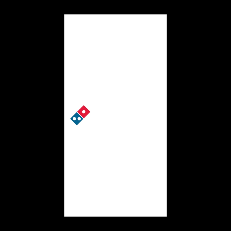 Domino's Pizza Minimalist Brand Logo iPhone Case