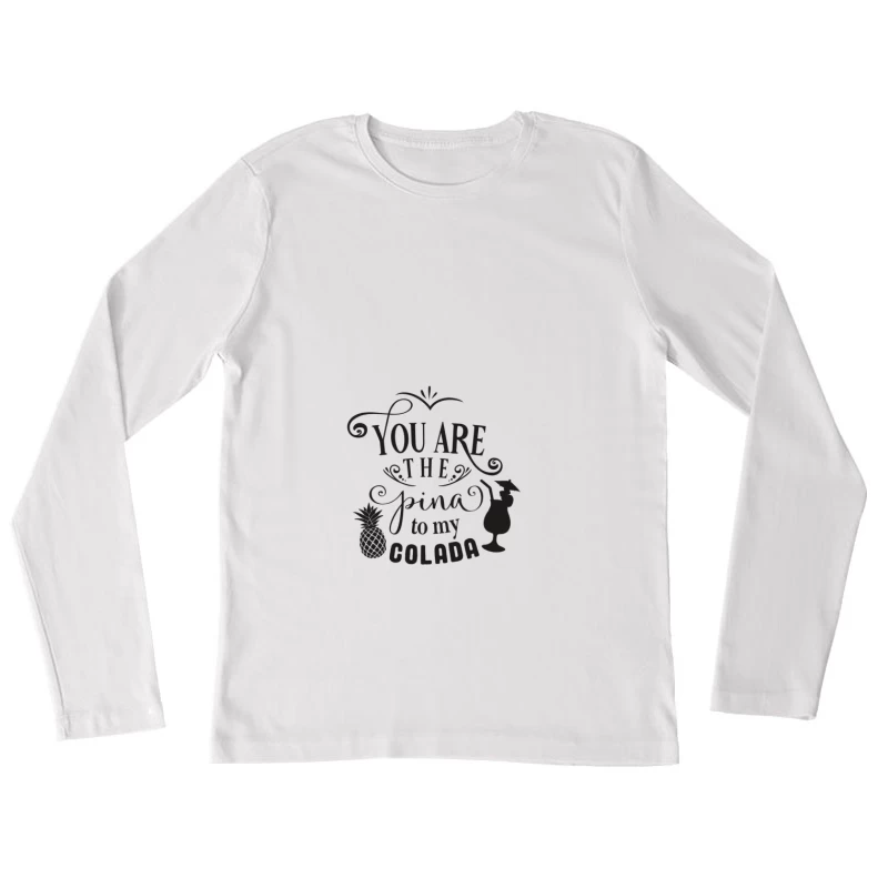 Affiche de cocktail romantique Femme Manches Longues T-Shirt