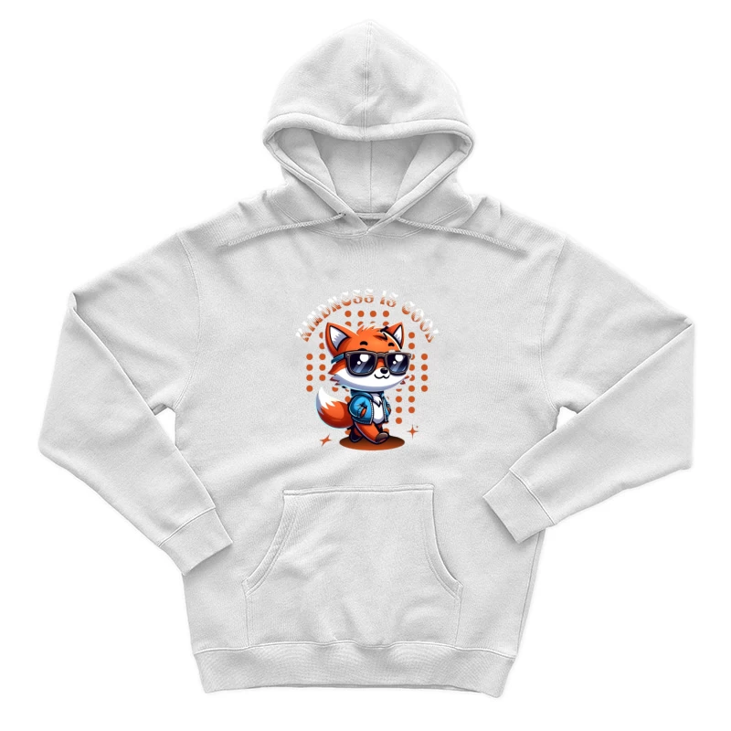 Cooler Fuchs mit Sonnenbrille und Jacke Herren Pullover Hoodie