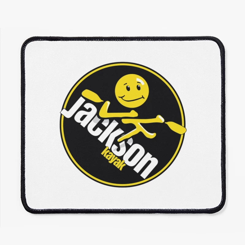 Jackson Kayak Sports Logo with Yellow Smiley Design Mouse Pad