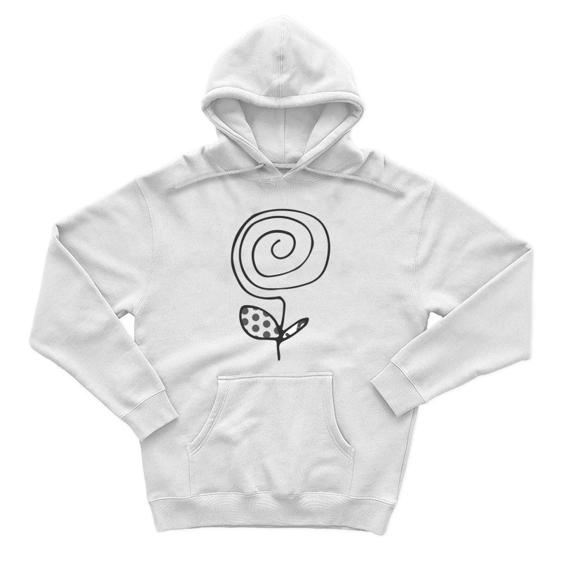 Fleur abstraite spirale Homme Sweat à capuche