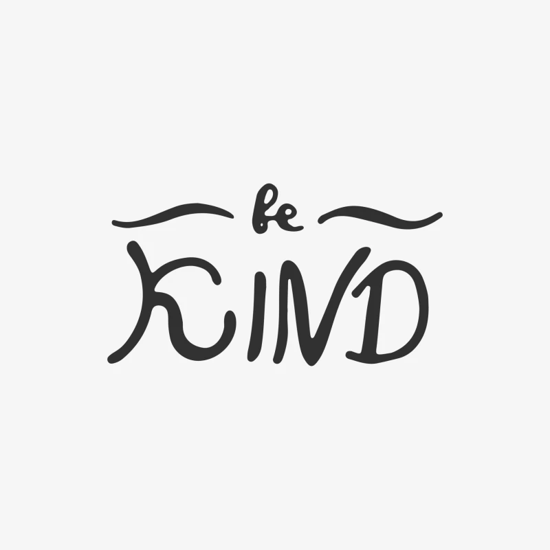 Design Calligraphique : Soyez Gentil Homme Manches Longues T-Shirt