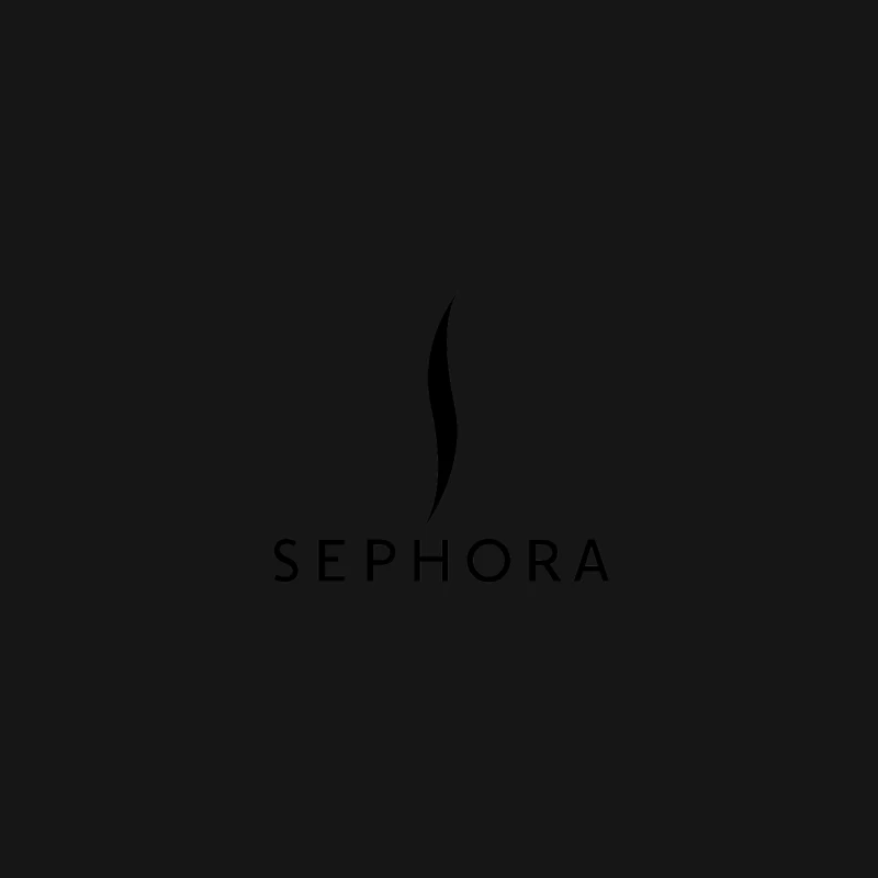 Sephora Black and White Minimalist Beauty Retailer Logo Female Long Sleeve T-Shirt