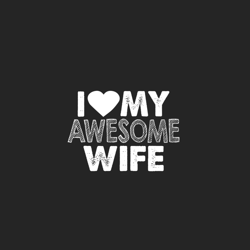 Message d'amour pour une épouse formidable Homme Sweat-shirt à enfiler